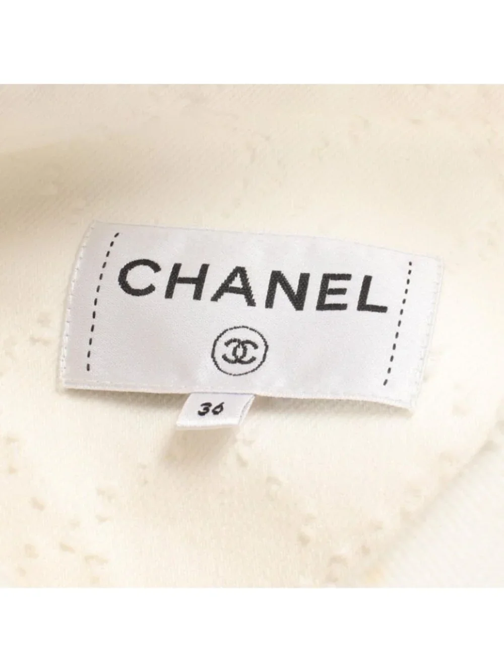 Chanel Dress CC Logo Button Cotton